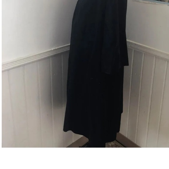 Vintage late late 1940’s 1950’s velvet swing coat with mink collar - Picture 5 of 8